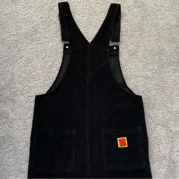 Like New | Black Corduroy Bib Overalls, Loose Fit - Picture 6 of 15